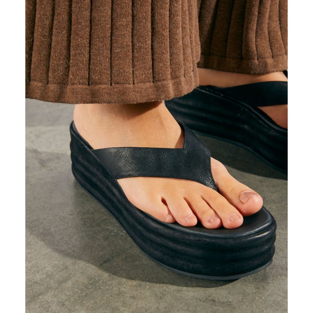 Free People Black Platform Sandals